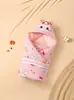 Manta Receptora para Recém-Nascido Swaddle Algodão Puro Roupas de Swaddle Outono/Inverno Espessadas Suprimentos para Bebê Sala de Parto Swaddle Anti-Susto