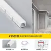 Barra de Luz LED Liga de Alumínio Calha de Luz Curva Calha de Alumínio Perfil Calha Tipo Linha de Gesso Pré-Embutida Luz Perfil de Alumínio