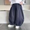 Pantalones de Verano para Niños 2026 Nuevo Estilo Versión Coreana Infantil Pantalones Cropped Guapos Pantalones Finos de Pierna Curva para Bebé Niño Verano Modernos