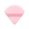 Esponja de Polvo Seco Triangular Transfronteriza, Esponja para Polvos Sueltos, Esponja para Polvos Fijadores, Esponja de Terciopelo en Forma de Abanico que No Absorbe el Polvo, Esponja de Terciopelo