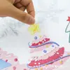 Decorações de atmosfera natalina, Adesivos de janela de desenho animado para árvore de Natal, Adesivos eletrostáticos do Papai Noel, Adesivos para porta de vidro de janela