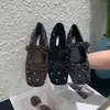 Primer Encuentro Jifa Zapato Francés Boca Baja Zapatos de Salón Mujer 2026 Nuevo Retro Versátil Suave Lunares Mary