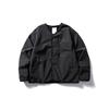 FORN3 Marca de Moda de Estilo Japonés Retro Tridimensional Bolsillo Sin Cuello Ropa de Algodón Ligero Abrigo de Invierno para Hombre Abrigo de Algodón Cárdigan N910