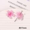 Estilo chinês cor gradiente lótus folha de lótus flor de acrílico brincos diy adorno de cabeça acessórios de cabelo capa de celular material atacado