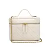 Bolsa para Lonchera Nueva Tejida de Primavera Temprana Transfronteriza, Bolsa de Caja Tejida Hecha a Mano, Bolso de Maquillaje de Cadena de Alta Calidad, Bolso para el Trabajo