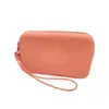 Bolsa de Tocador Impermeable de Silicona con Patrón de Gota de Agua de Venta Caliente Transfronteriza con Correa de Mano, Bolso de Almacenamiento de Moda para Mujer, Bolsa de Maquillaje con Cremallera