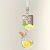 Estilo Ins Carrillón de Viento de Botella Flotante Llavero de Teléfono Colgante Pequeño Medusa Estrella Correa para Bolso Decoración Versátil para Mujeres