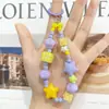 Colgante para Teléfono Móvil Estrella de Dibujos Animados, Cadena para Teléfono Móvil con Cuentas Linda, Colgante para Bolso con Diseño de Nicho, Hebilla de Llave Versátil