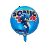 Nuevos Globos de Película de Aluminio de Sonic Juguetes para Niños Globos de Decoración para Fiestas Venta al por Mayor