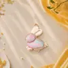 Acessórios de brocado estilo Song chinês, pingente do signo Coelho, colar cultural e criativo feito à mão DIY, decoração para carro e bolsa, atacado