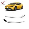 Adequado para Toyota 23 Prius 60 série modificada pára-choques traseiro farol de neblina especial galvanoplastia decorativa faixa brilhante