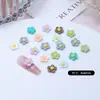 Joias para Nail Art de Flores Mistas Resina Mini Flores Coloridas Feitas à Mão Acessórios de Unha Usáveis Atacado Transfronteiriço