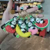 Novo Chaveiro Panda de Frutas, Pingente Exquisito e Fofo de Panda Banana Morango, Decoração de Bolsa, Pequeno Presente Venda por Atacado