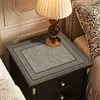Protetor de Mesa de Cabeceira de Quarto, Toque de Luxo Leve e de Alta Qualidade, Toalha de Mesa Sem Lavagem, Capa Impermeável e à Prova de Poeira para Tampo de Sapateira
