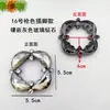 Novos Sapatos Femininos Elegantes de Couro com Caxemira, Fivelas Decorativas com Strass, Acessórios de Flor para Sapato, Acessórios Quadrados para Sapato Único, Decorações de Fivela Redonda