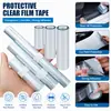 Cinta de película protectora transparente tipo piel de rinoceronte para borde de puerta de coche, pegatina antiarañazos, impermeable, resistente al desgaste, papel autoadhesivo, fácil de rasgar, fácil de pegar