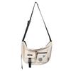 Nova Bolsa de Ferramentas de Nylon 2023 Moda Japonesa Casual Bolsa Transversal Dumpling Unissex para Estudantes Universitários Bolsa de Aula