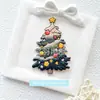 Serie Navideña Pegatinas de Tela Bordadas Parche de Papá Noel Pegatinas Muñeco de Nieve Árbol de Navidad Alce Sello Bordado Pegatinas de Dibujos Animados