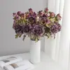 Ramo de peonías artificiales para decoración de escaparates de centros comerciales, accesorios de fotografía para estudios fotográficos, peonías artificiales de 3 cabezas tipo óleo