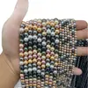 Pérolas de imitação Swarovski multicoloridas de água salgada, brilho forte, perfeitamente redondas, contas de concha com furo passante, acessórios para joias DIY, venda direta da fábrica
