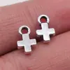 7X10Mm 0.4g Multicolor Accesorios para Joyería Hecha a Mano DIY Colgante de Cruz Pequeña Accesorios para Ropa de Muñecas