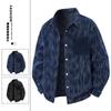 Camisa de manga comprida masculina primavera 2025 novo estilo americano retro moda marca solta lapela camisa b5029-p62