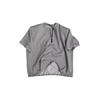 Cleanfit Diseño de Media Cremallera Sense Pad Hombro Manga Corta para Hombre High Street American Heavy Camiseta