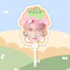 Zhou Keyu Placa de Sinalização de Fã com Cabeça Grande em Forma de Leque Fã de Concerto Mercadoria Estilo Igual do Tiktok