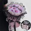 Regalo de San Valentín, Ramo de Flores de Jabón Simuladas de 19 Rosas, Regalo del Día de la Madre, Ramo de Flores Eternas con un Toque de Lujo