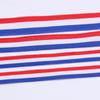 Cinta de Tejido Liso de Poliéster de Alta Densidad para Manualidades DIY, Disponible en 1 cm-2,5 cm Rojo, Blanco y Azul Rayado Cintas de Medalla para Uso Transfronterizo