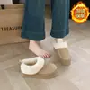 Botas de nieve para mujer 2026 nuevas de invierno, casuales, versátiles, cálidas, con forro polar, suela gruesa, con forro de felpa
