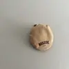 Chapéu de bebê outono e inverno estilo coreano menino boina de veludo cotelê da moda menina personalidade crianças para frente chapéu bico de pato outono