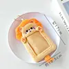 Portatarjetas de Peluche Melodía de Perro Canela Tarjeta de Comedor del Campus Tarjeta de Autobús Funda Protectora Portatarjetas Pequeño para Foto de Ídolo Ins