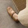 Mocasines planos de otoño para mujer, de piel de vaca de primera capa, totalmente forrados de piel de primera capa, mocasines suaves de moda para mujer