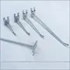 Venta Directa de Fábrica Ganchos de Placa de Aluminio para Estantería de Supermercado, Ganchos de Placa de Canal de Aluminio Engrosados para Accesorios de Montaje en Pared, Ganchos para Estanterías