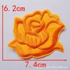 Adesivo de Aplique Flor Rosa de Tamanho Grande, Médio e Pequeno para Toalha de Mesa de Hotel e Lençol de Cama Reparo de Manchas Decalque para Passar a Ferro Adesivo para Tecido com Furo de Cigarro