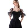 Vestido Preto Simples de Festa 2025 Verão Nova Tendência de Moda Sudeste Asiático Reunião Anual Fabricante Fornecedor de Vestidos de Festa