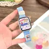 Adequado para Pulseiras Apple Watch Iwatchs12/10/9/8/Se3 Dachshund de Cintura Fina Fivela Magnética Pulseira de Relógio Tecida