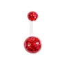Venta Caliente Transfronteriza Shambhala Bola de Diamante Completo Varilla Exterior de Plástico Acrílico Joyería de Acero Inoxidable para Piercing Clavo de Ombligo Anillo de Ombligo