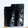 Folha de alumínio pura superfície brilhante auto-selante autoportante zíper saco de folha de alumínio chá café alumínio grau alimentício embalagem