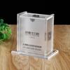 Caja de Acrílico Dental para Palillos de Dientes Cuidado Bucal Caja de Acrílico Escarchado para Hilo Dental Logo Imprimible Personalizado