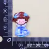Moda Nacional Dibujos Animados Vestido Tang Niña Cara Brillante Accesorios de Resina Pegamento Crema Material para Pegatina de Refrigerador DIY Carcasa de Teléfono Móvil Pegatina para Taza de Agua