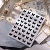 Sticker para arte de uñas plantilla hueca de inyección de tinta sonrisa francesa amor estrella mariposa serie de estrellas herramienta de decoración de uñas
