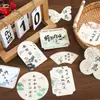 Tarjeta del Día del Maestro, papel de cartulina blanca grueso, decoración de empaque de ramo de flores, tarjeta inserto de caligrafía estilo antiguo, accesorios de flor para envolver bendiciones