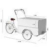 Carrito de puesto de mercado carrito de venta móvil carrito de snacks carrito de flores de hierro forjado carrito de exhibición en el suelo carrito de puesto triciclo actividades promocionales