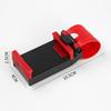 Clip para teléfono móvil en volante de coche, soporte para teléfono móvil de coche, soporte portátil para teléfono móvil en control central de coche, volante exterior