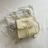 Mochila Pequeña de Doble Hombro con Lazo Estilo Coreano para Mujer 2026 Nueva Moda Tendencia Mochila Linda de Mano de un Solo Hombro Bolso Escolar