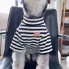Ropa para perro con camiseta base de cuello alto a rayas para Schnauzer, Teddy, Bichón, Shiba Inu y gatos