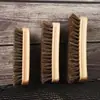 Cepillo de Madera Maciza con Cerdas de Cerdo Duras y Mango de Madera, Cabezal de Cepillo para Zapatos, Madera de Haya, Crema para Zapatos de Cuero de Caballo, Aceite para Zapatos, Gamuza