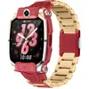 Adecuado para todas las series de correas de reloj Little Genius, modelo de tres eslabones con hebilla magnética estilo mecha para la correa del reloj Little Genius Z12/Z9Pro